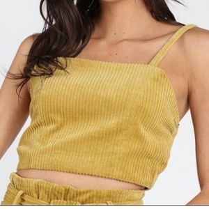 Corduroy crop top